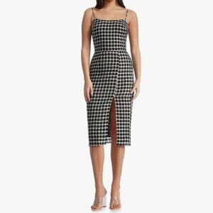 NWT Dress the Population Women's Shaireen Bodycon Midi Dress Size M